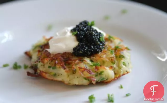 Abobrinha e Latkes do Chile