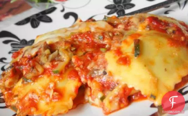 Caçarola De Ravioli Assada Fácil