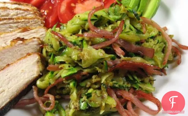 Abobrinha Frita E Cebola