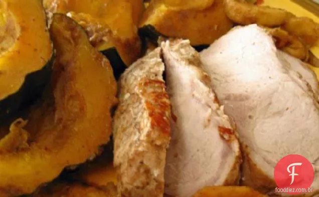 Carne De Porco Assada Com Legumes (Crock-Pot)