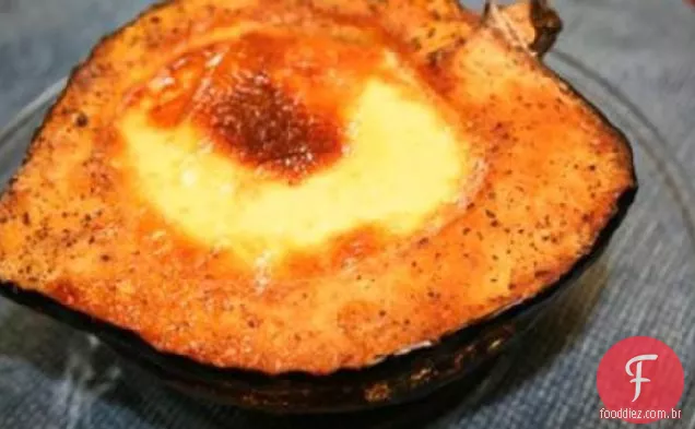 Abóbora De Bolota Com Creme De Alho Assado