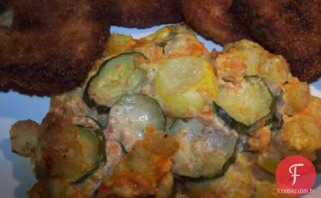 Caçarola de abóbora e cenoura de Verão