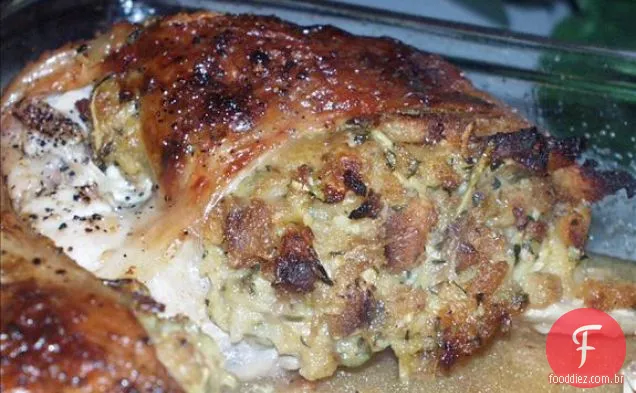 Frango Recheado Com Queijo Fácil