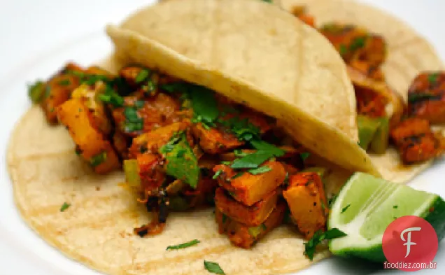 Tacos De Abóbora Achiote-Esfregados