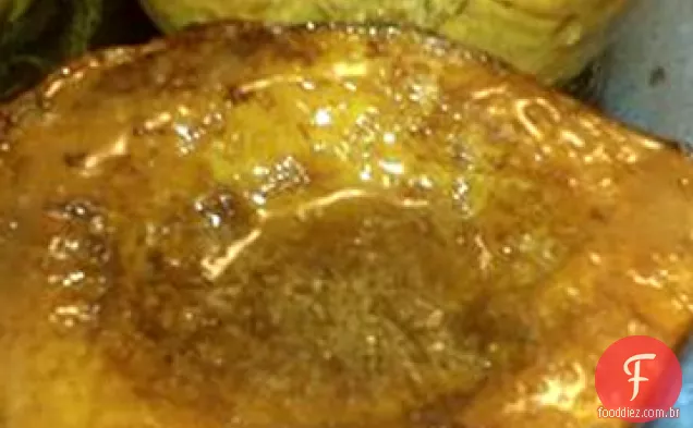 Abóbora De Bolota Assada Dourada