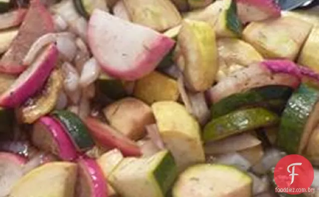 Abóbora Grelhada Com Rabanete