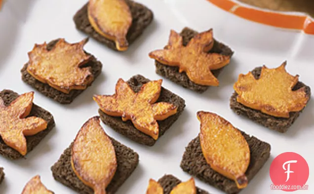 Canapés De Folhas De Abóbora