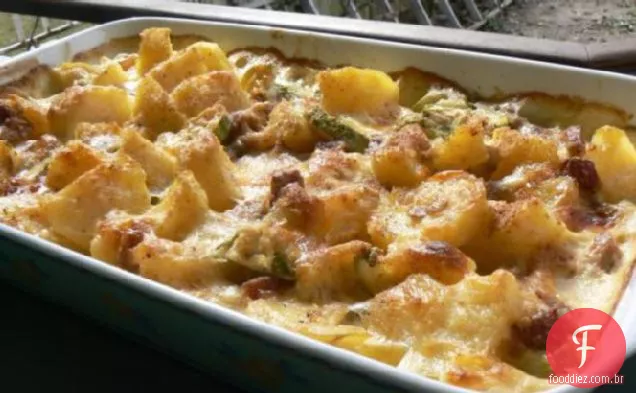 Batata e abobrinha Gratinada