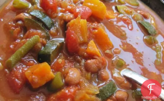 Vegan Sweet Potato Chili-Versão De Fogão Lento
