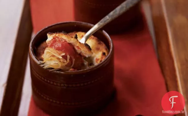 Spaghetti Squash Gratins com molho de tomate robusto