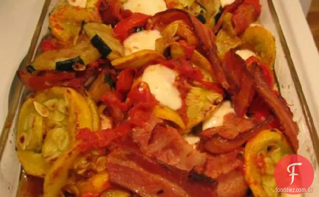 Caçarola de abobrinha e Bacon