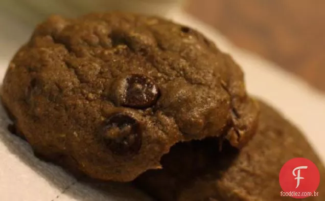 Biscoitos De Abobrinha Com Chocolate Duplo