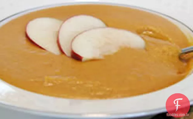 Abóbora Cremosa Com Sopa De Canela