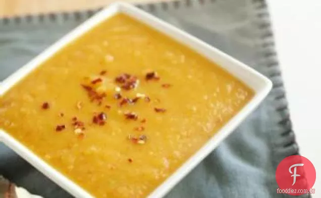 Sopa De Abóbora Com Bolota Picante