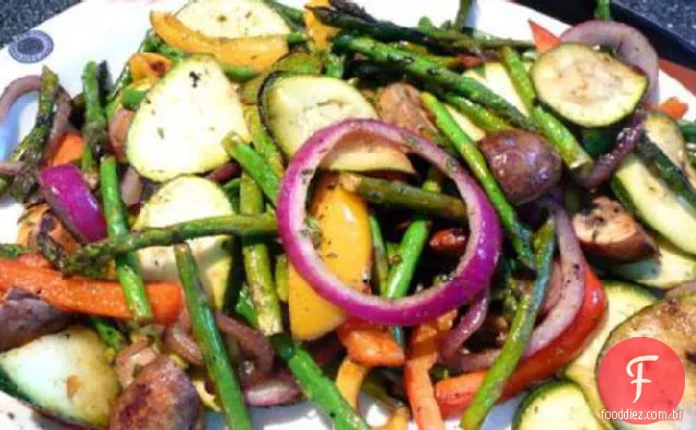 Legumes Grelhados Com Marinada De Curry Verde