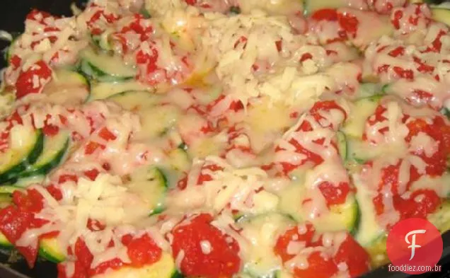 Abobrinha E Cebola Com Mussarela
