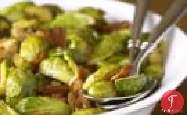 Couves De Bruxelas Com Bacon E Tomilho