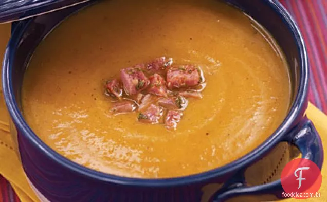Sopa de presunto e abóbora