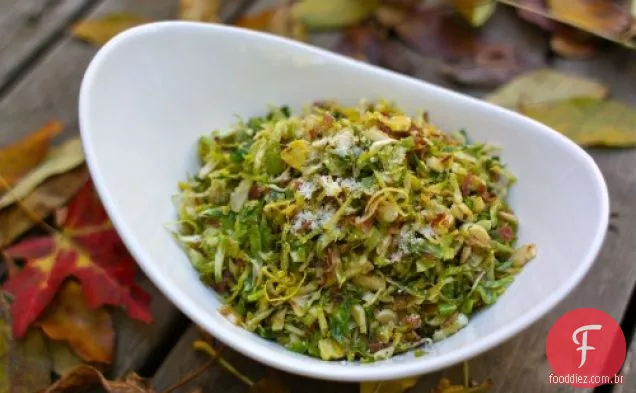 Couve de Bruxelas frita com limão e Parmesão