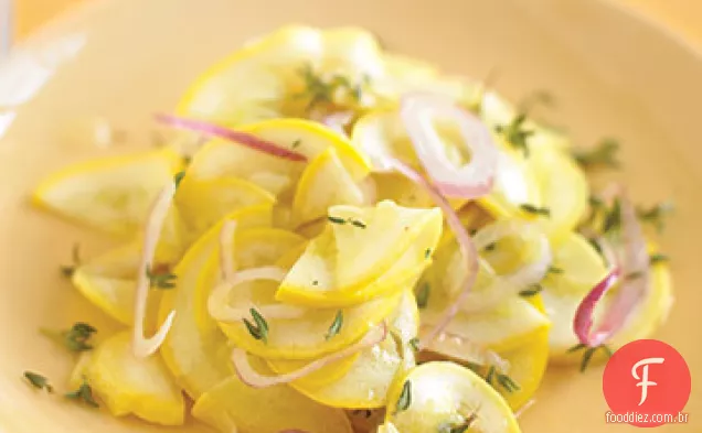 Salada De Abóbora Amarela Marinada Rápida