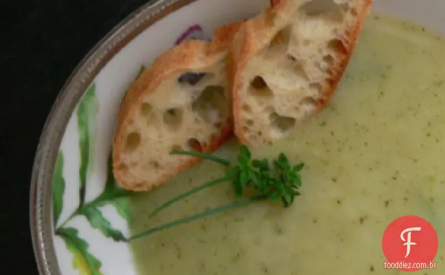 Creme de abobrinha e sopa de anis