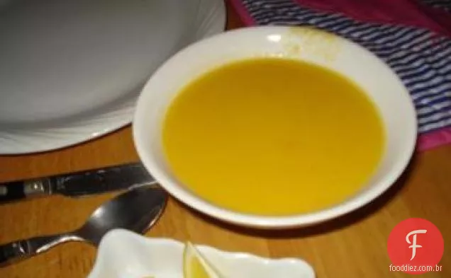 Creme de sopa de abóbora bolota