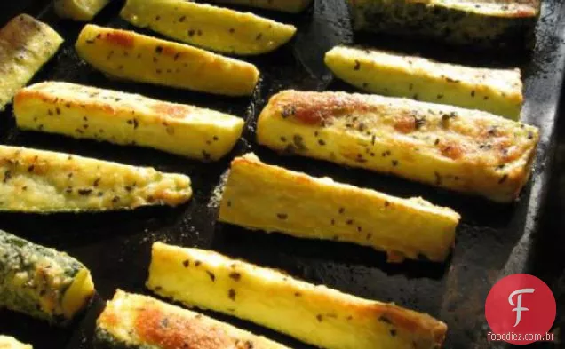 Abobrinha Com Crosta De Parmesão