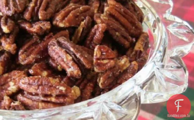 Nozes cristalizadas doces e picantes - com um chute