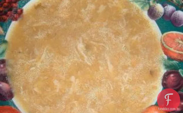 Sopa de frango e milho doce