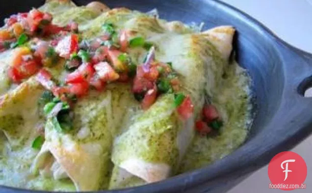 Enchiladas de frango e Azeitona Verde