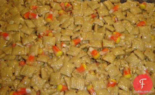 Quadrados de cereais doces e crocantes