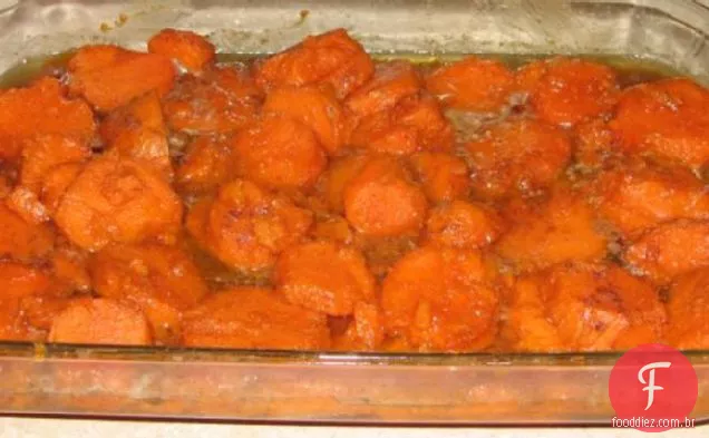 Vovó ação de Graças doce batata inhame