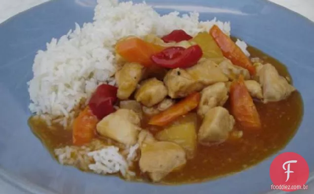 Carne de porco doce e azeda