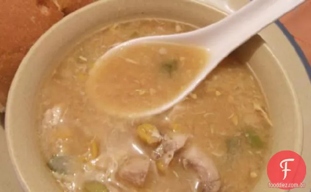 Sopa De Frango E Milho Doce