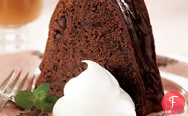 Bolo De Chocolate Com Vidro
