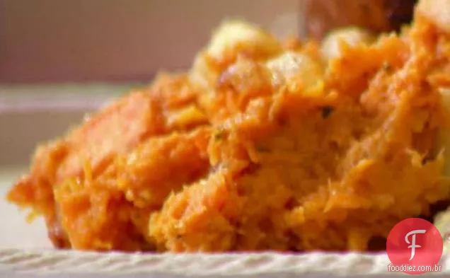 Batata-Doce assada e maçãs