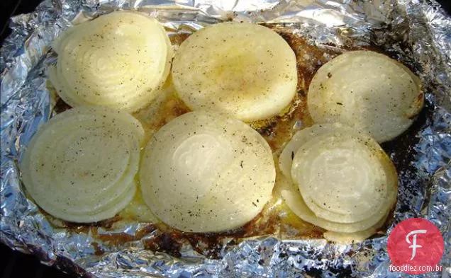Vieiras Do Mar De Manteiga Marrom Com Batata Doce De Gengibre Ww