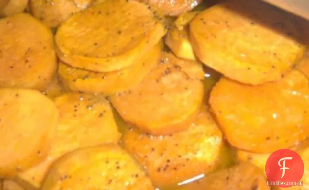 Batata-Doce Com Esmalte Laranja