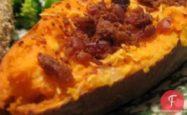 Batatas Doces Assadas Duas Vezes