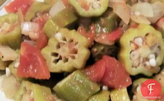 Quiabo e tomate