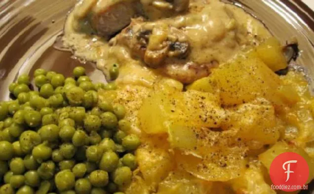 Batatas com Chile e queijo