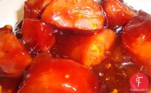 Doce e tão picante Kielbasa