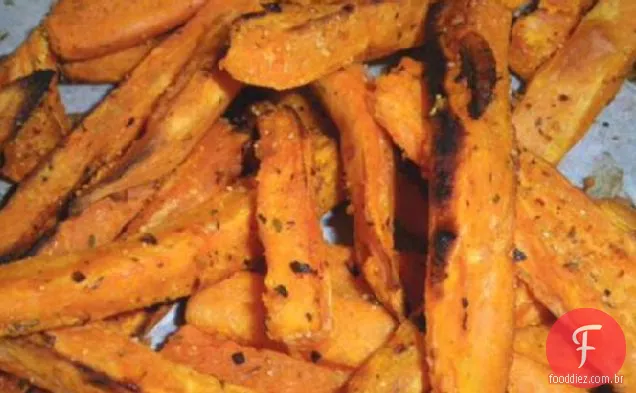 Batatas Doces Fritas No Forno