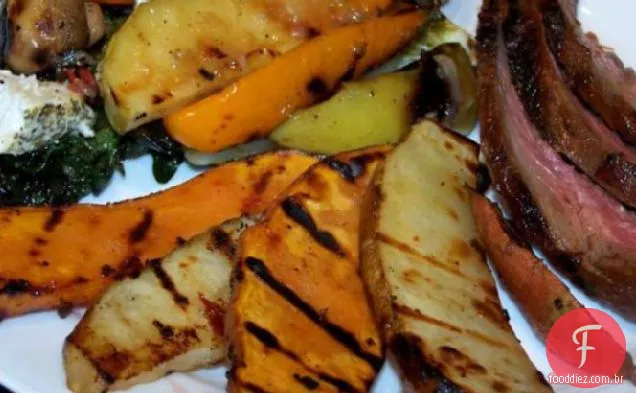 Batata doce grelhada e Batata Russet