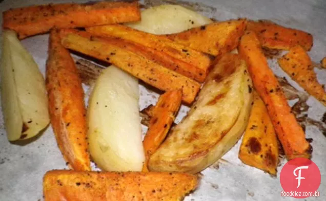 Batatas Fritas Temperadas Com Cominho
