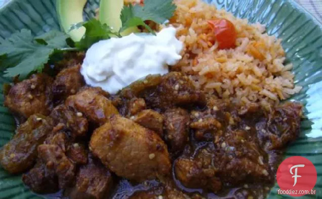 Picante Verde Chile Verde Porco