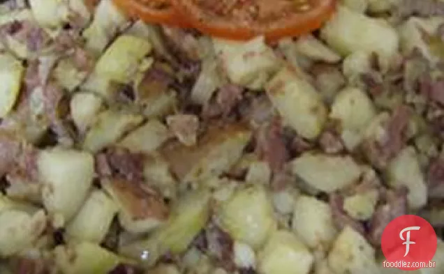 Hash de carne enlatada (estilo Abalos)