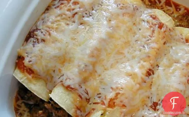 Enchiladas fáceis (carne ou frango)
