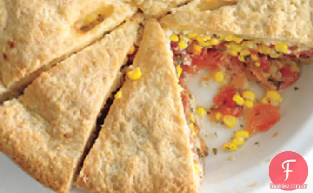 Torta de tomate e milho