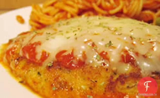 Peitos De Frango Italianos Revestidos Com Parmesão